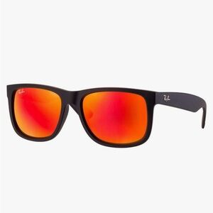 Ray-Ban Black and Orange Sunglasses
